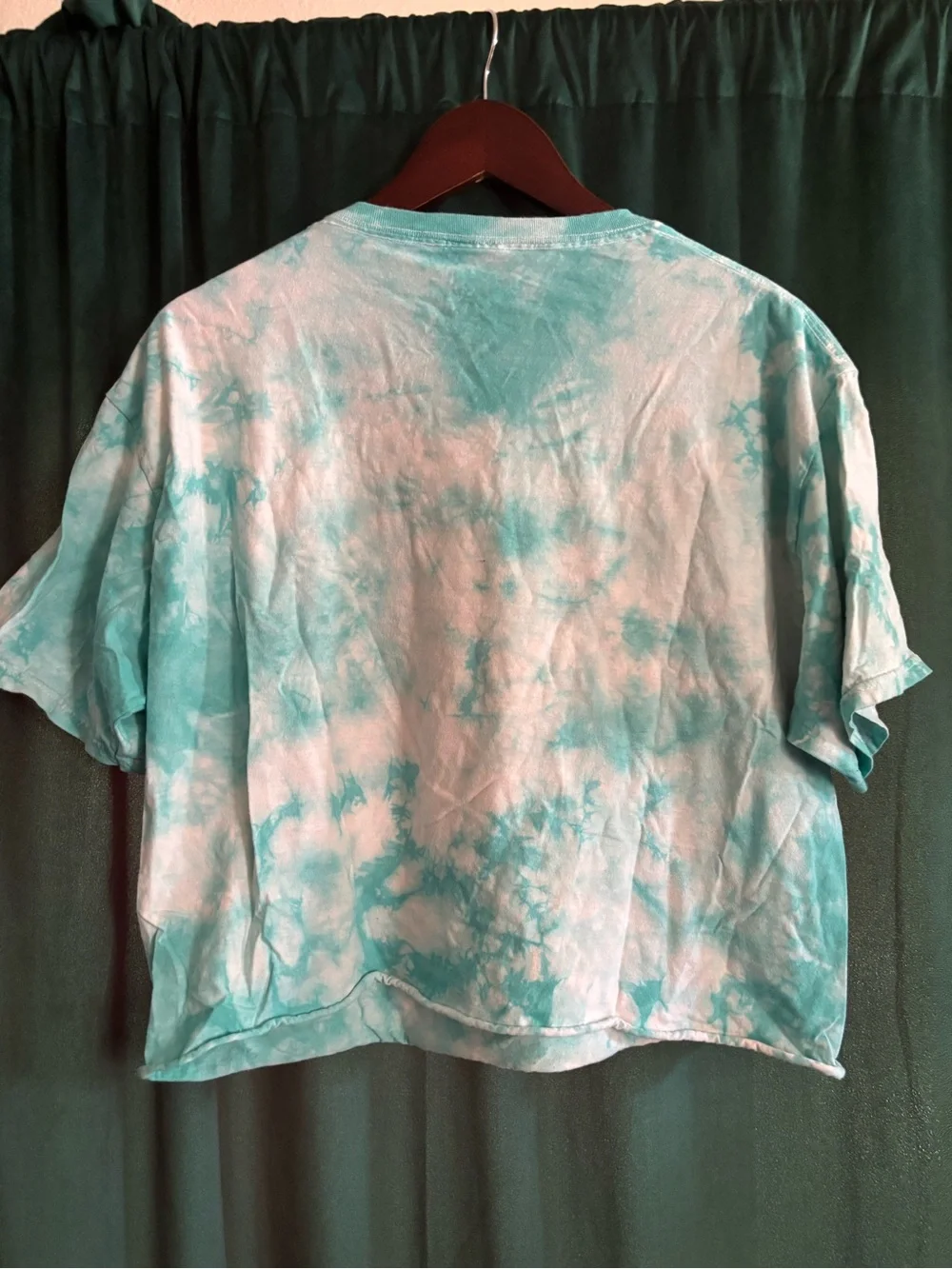 MTV Tie-Dye Tee - Teal, White & Black Logo - Picture 3 of 5